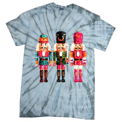 Sequin Nutcracker Tie-Dye T-Shirt