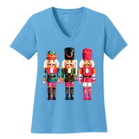 Sequin Nutcracker Women's V-Neck T-Shirt