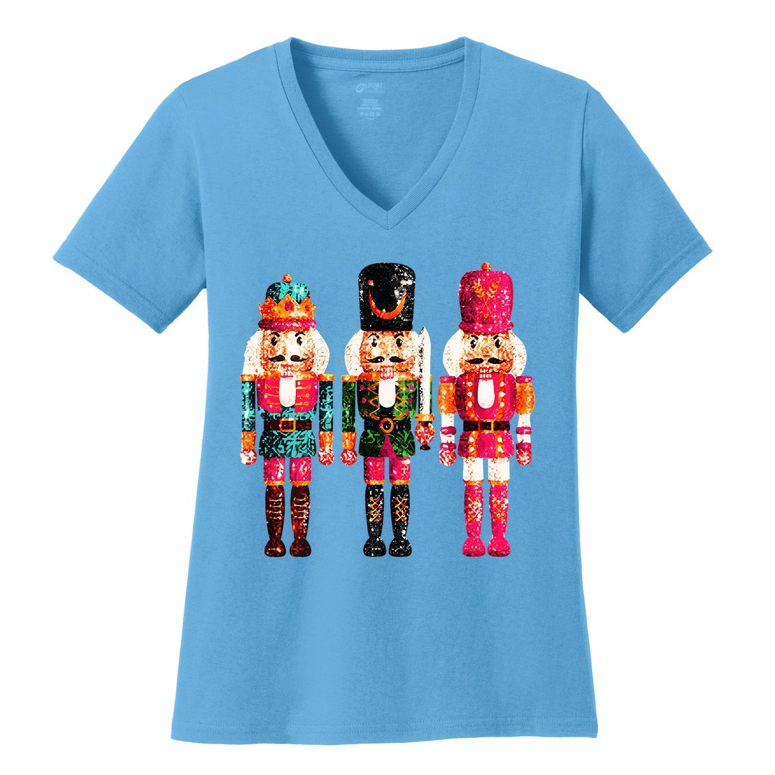 Sequin Nutcracker Women's V-Neck T-Shirt