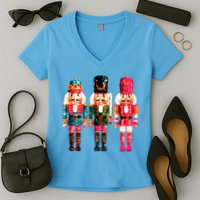 Sequin Nutcracker Women's V-Neck T-Shirt