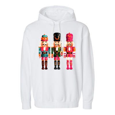 Sequin Nutcracker Garment-Dyed Fleece Hoodie