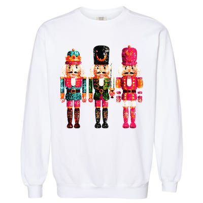 Sequin Nutcracker Garment-Dyed Sweatshirt