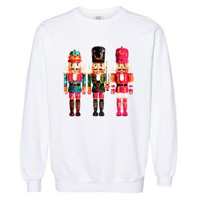 Sequin Nutcracker Garment-Dyed Sweatshirt