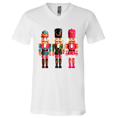 Sequin Nutcracker V-Neck T-Shirt