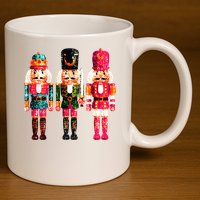 Sequin Nutcracker 11oz C Handle Ceramic Mug