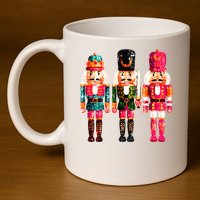 Sequin Nutcracker 11oz C Handle Ceramic Mug