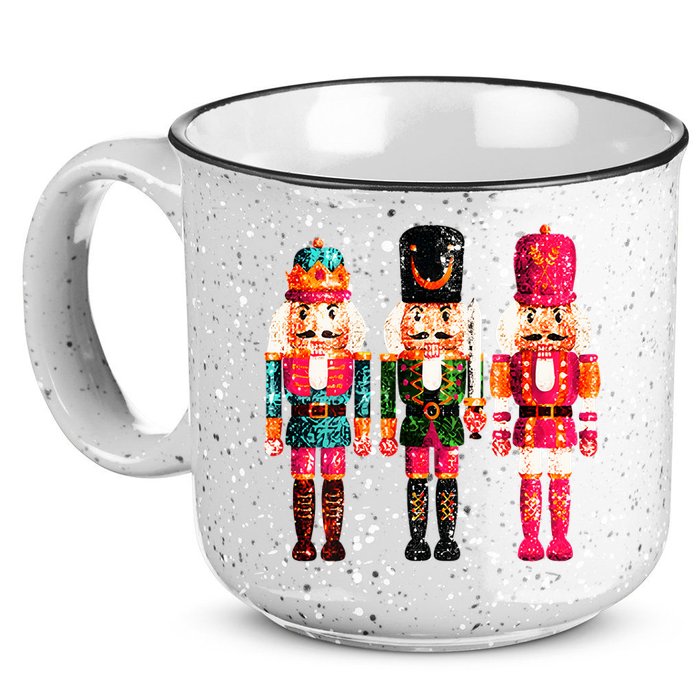 Sequin Nutcracker 15oz Campfire Ceramic Mug
