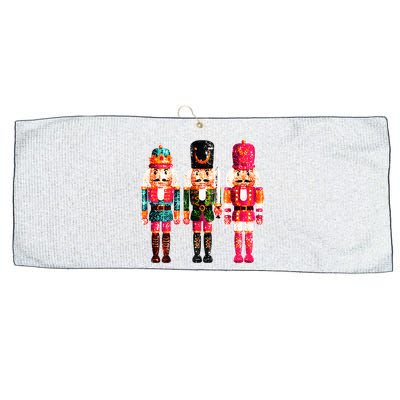 Sequin Nutcracker Large Microfiber Waffle Golf Towel