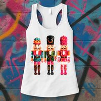 Sequin Nutcracker Womens Tank Top