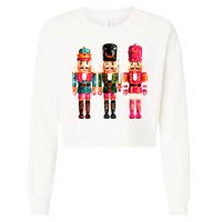 Sequin Nutcracker Cropped Pullover Crew