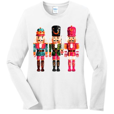 Sequin Nutcracker Ladies Long Sleeve Shirt