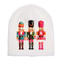 Sequin Nutcracker Short Acrylic Beanie