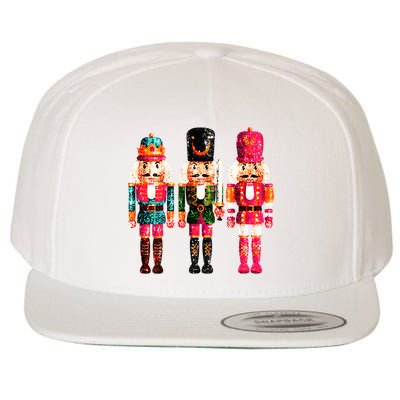 Sequin Nutcracker Wool Snapback Cap