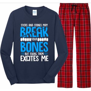 Sticks N Stones Break Ur Bones Orthopedic Surgeon Doctor Long Sleeve Pajama Set