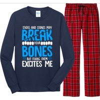 Sticks N Stones Break Ur Bones Orthopedic Surgeon Doctor Long Sleeve Pajama Set