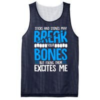 Sticks N Stones Break Ur Bones Orthopedic Surgeon Doctor Mesh Reversible Basketball Jersey Tank