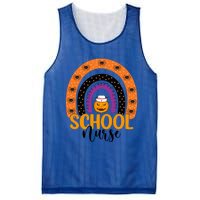 School Nurse Spooky Halloween Pumpkin Rainbow Nursing Great Gift Mesh Reversible Basketball Jersey Tank