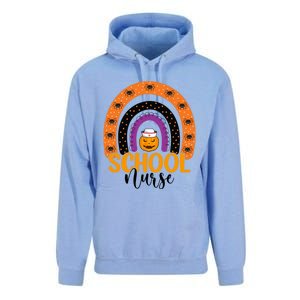 School Nurse Spooky Halloween Pumpkin Rainbow Nursing Great Gift Unisex Surf Hoodie