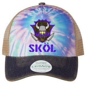 Skol Nordic Scandinavian Warrior Viking Helmet Legacy Tie Dye Trucker Hat