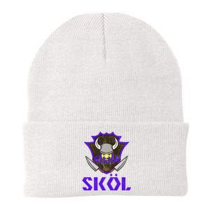 Skol Nordic Scandinavian Warrior Viking Helmet Knit Cap Winter Beanie