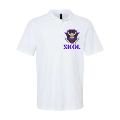 Skol Nordic Scandinavian Warrior Viking Helmet Softstyle Adult Sport Polo