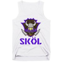 Skol Nordic Scandinavian Warrior Viking Helmet Tank Top