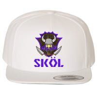 Skol Nordic Scandinavian Warrior Viking Helmet Wool Snapback Cap