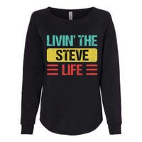 Steve Name Womens California Wash Sweatshirt