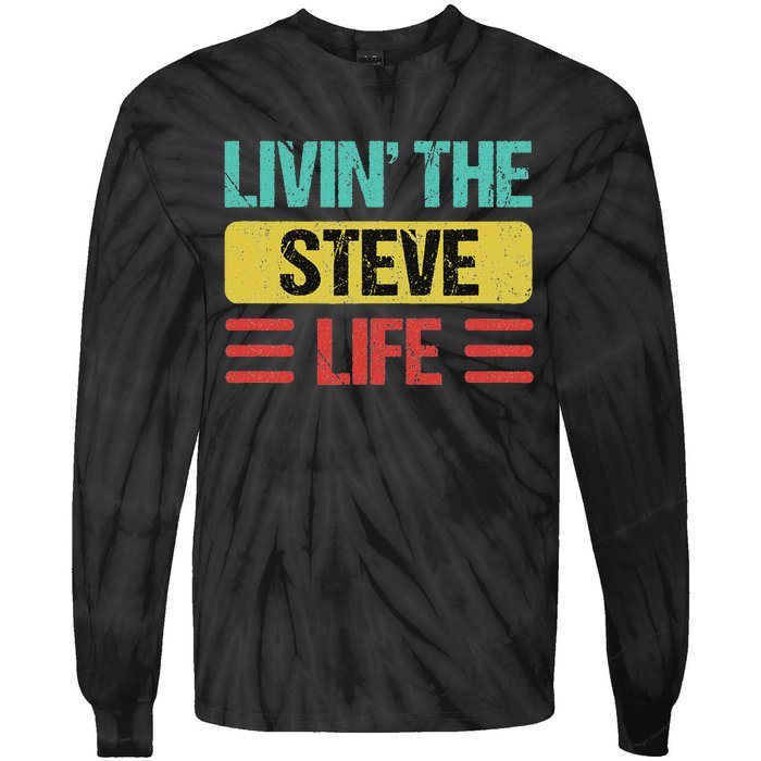 Steve Name Tie-Dye Long Sleeve Shirt