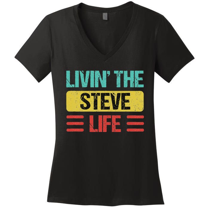 Steve Name Women's V-Neck T-Shirt