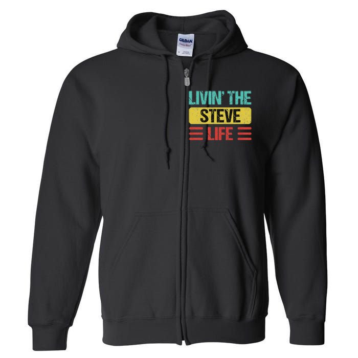 Steve Name Full Zip Hoodie