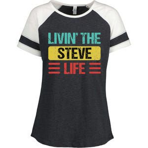 Steve Name Enza Ladies Jersey Colorblock Tee