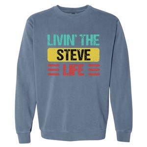 Steve Name Garment-Dyed Sweatshirt