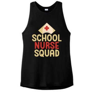 School Nurse Squad School Nurse Gift Ladies PosiCharge Tri-Blend Wicking Tank