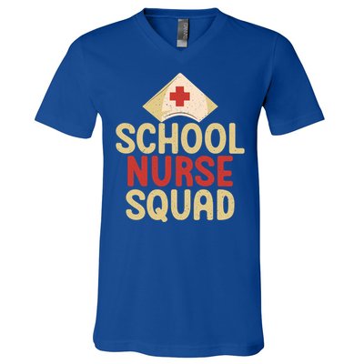 School Nurse Squad School Nurse Gift V-Neck T-Shirt