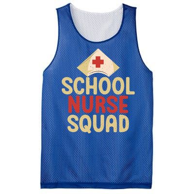 School Nurse Squad School Nurse Gift Mesh Reversible Basketball Jersey Tank