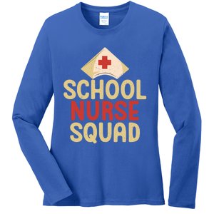 School Nurse Squad School Nurse Gift Ladies Long Sleeve Shirt