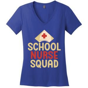 School Nurse Squad School Nurse Gift Women's V-Neck T-Shirt