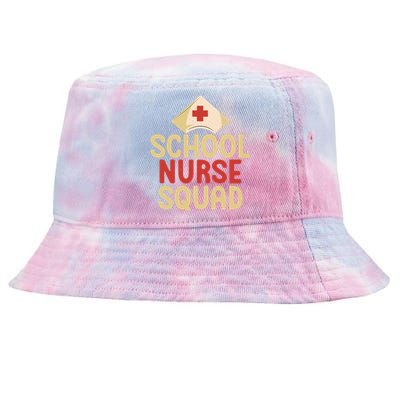 School Nurse Squad School Nurse Gift Tie-Dyed Bucket Hat