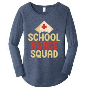 School Nurse Squad School Nurse Gift Women's Perfect Tri Tunic Long Sleeve Shirt