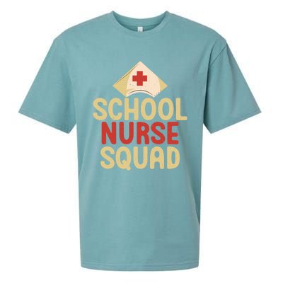 School Nurse Squad School Nurse Gift Sueded Cloud Jersey T-Shirt