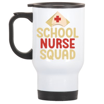 School Nurse Squad School Nurse Gift Stainless Steel Travel Mug