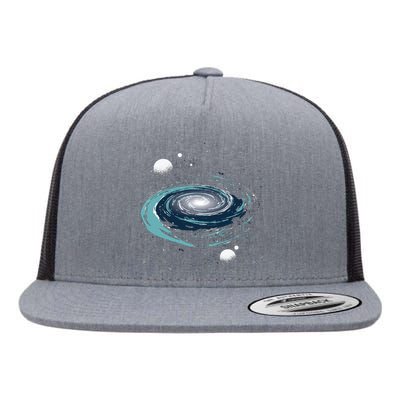 Space Nebula Flat Bill Trucker Hat