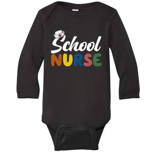 School Nurse Baby Long Sleeve Bodysuit