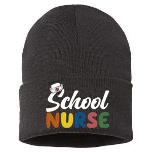 School Nurse Sustainable Knit Beanie