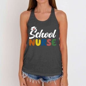 School Nurse Women's Knotted Racerback Tank