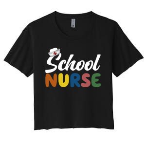 School Nurse Women's Crop Top Tee