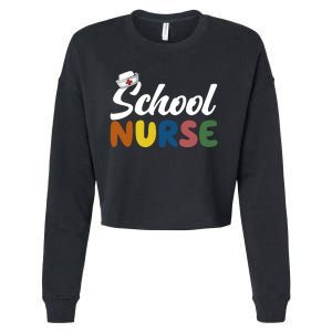 School Nurse Cropped Pullover Crew