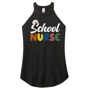 School Nurse Women’s Perfect Tri Rocker Tank