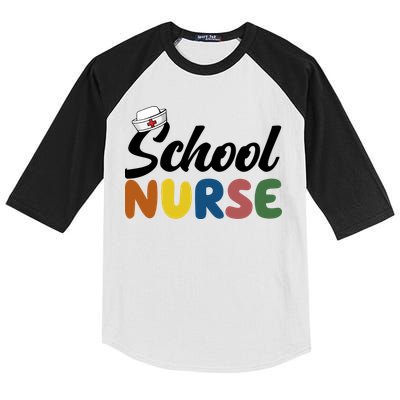 School Nurse Kids Colorblock Raglan Jersey